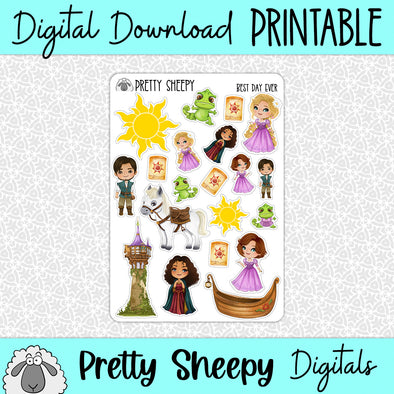 Best Day Ever Printable Stickers PNG Digital Download