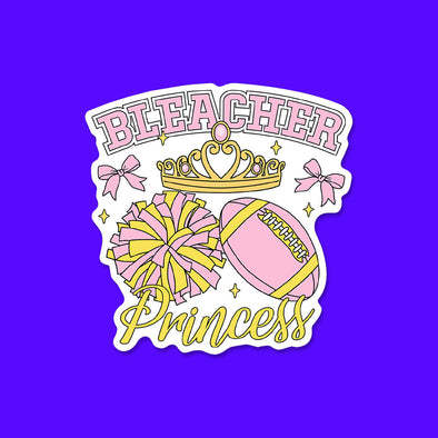 Bleacher Princess Vinyl Die Cut Sticker