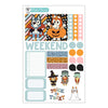 Blue Halloween Planner Stickers Collection