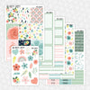 Boho Garden Printable Planner Stickers PNG Digital Download Weekly Vertical Kit