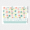 Boho Garden Monthly Kit for EC Planner | Monthly Planner Stickers