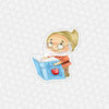 Bookworm Sidekicks Dwarf Easy Peel Premium Vinyl Die Cut Sticker