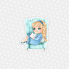 Bookworm Elsa Easy Peel Premium Vinyl Die Cut Sticker