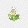 Bookworm Sidekicks Frog Easy Peel Premium Vinyl Die Cut Sticker