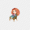 Bookworm Merida Easy Peel Premium Vinyl Die Cut Sticker