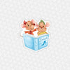 Bookworm Sidekicks Mice Easy Peel Premium Vinyl Die Cut Sticker