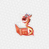 Bookworm Sidekicks Mushu Easy Peel Premium Vinyl Die Cut Sticker