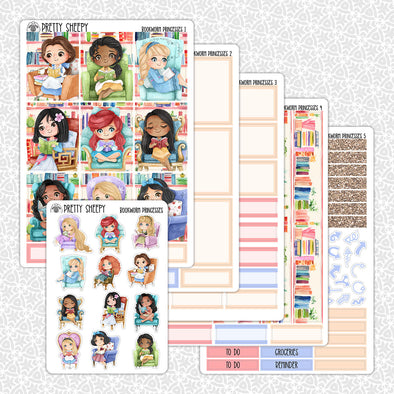 Bookworm Princesses Weekly Planner Stickers Collection