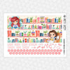 Bookworm Princesses Monthly Kit for EC Planner | Monthly Planner Stickers