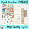 Bookworm Sidekicks Printable Planner Stickers PNG Digital Download Weekly Vertical Kit