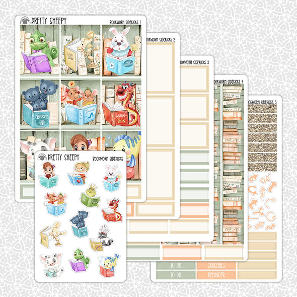 Bookworm Sidekicks Weekly Planner Stickers Collection