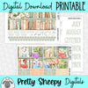 Bookworm Sidekicks Printable Planner Stickers PNG Digital Download Monthly Kit
