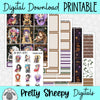 Bookworm Villains Printable Planner Stickers PNG Digital Download Weekly Vertical Kit