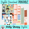 Bruh Printable Planner Stickers PNG Digital Download Weekly Vertical Kit