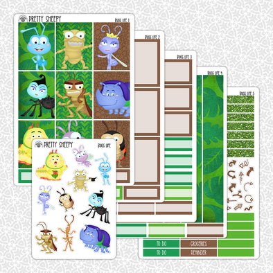 Bugs Life Weekly Planner Stickers Collection