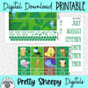 Bugs Life Printable Planner Stickers PNG Digital Download Monthly Kit