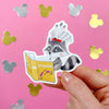 Bookworm Sidekicks Meeko Easy Peel Premium Vinyl Die Cut Sticker