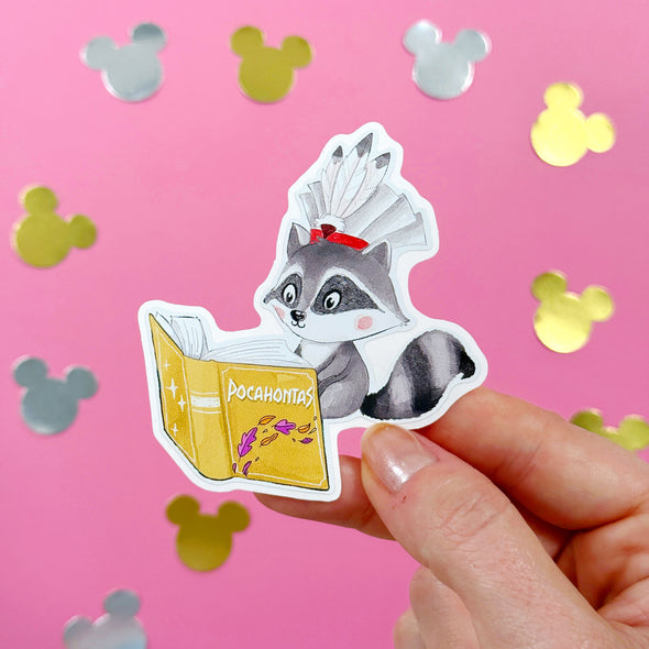 Bookworm Sidekicks Meeko Easy Peel Premium Vinyl Die Cut Sticker