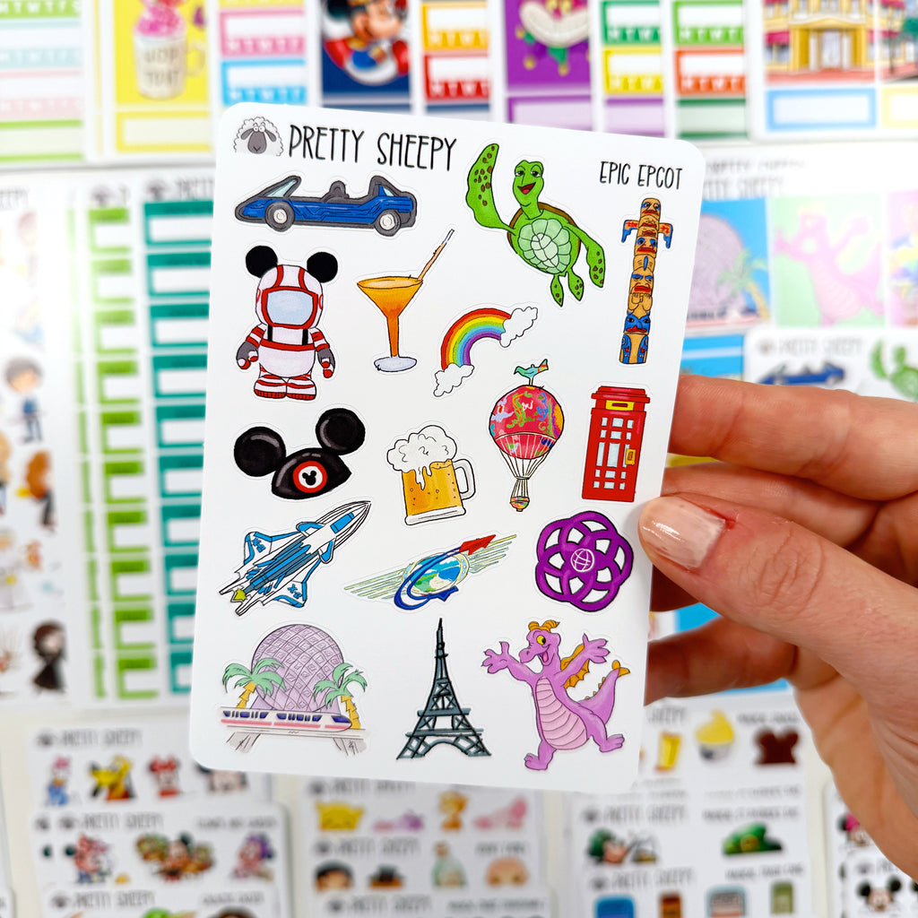 Epic Epcot Stickers – Pretty Sheepy