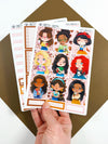 Coffee Princesses Weekly Planner Stickers Collection