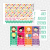 Candy Hero Printable Planner Stickers PNG Digital Download Monthly Kit