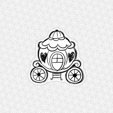 Carriage Tattoo Easy Peel Premium Vinyl Die Cut Sticker