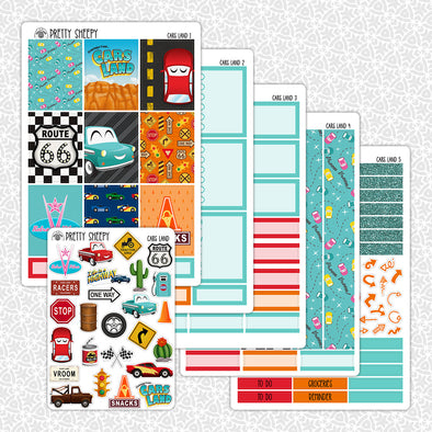 Cars Land Planner Stickers Collection