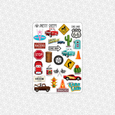 Cars Land Stickers