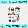 Castaway Cruise Printable Stickers PNG Digital Download