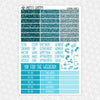 Catching Waves Weekly Planner Stickers Collection