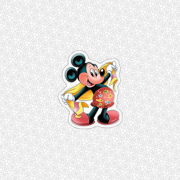 Catching Waves Mickey Easy Peel Premium Vinyl Die Cut Sticker