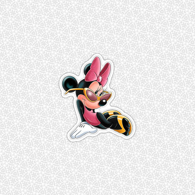 Catching Waves Minnie Easy Peel Premium Vinyl Die Cut Sticker