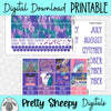 Celebrate MK Printable Planner Stickers PNG Digital Download Monthly Kit