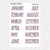 Celebrate Monthly Kit for EC Planner | Monthly Planner Stickers