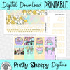 Celebrate Spring Printable Planner Stickers PNG Digital Download Monthly Kit