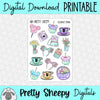 Celebrate Spring Printable Stickers PNG Digital Download