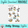 Chef Mickey Printable Stickers PNG Digital Download