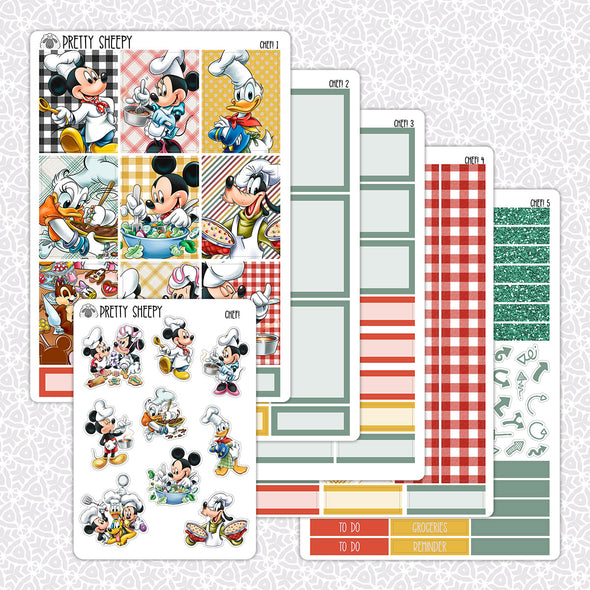 Chef! Weekly Planner Stickers Collection