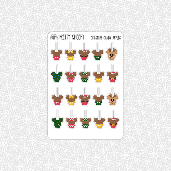 Christmas Candy Apples Stickers