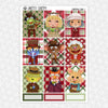 Christmas Carol Weekly Planner Stickers Collection