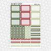 Christmas Carol Weekly Planner Stickers Collection