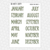 Christmas Carol Monthly Kit for EC Planner | Monthly Planner Stickers