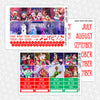 Christmas Character Photos Printable Planner Stickers PNG Digital Download Monthly Kit