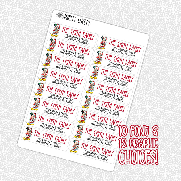 CUSTOM Christmas Address Labels | Various