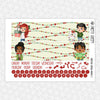 Christmas Friends Monthly Kit for EC Planner | Monthly Planner Stickers