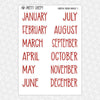 Christmas Friends Monthly Kit for EC Planner | Monthly Planner Stickers