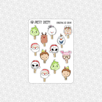 Christmas Ice Cream Stickers