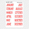 Christmas Photos Monthly Kit for EC Planner | Monthly Planner Stickers