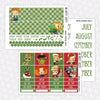 Christmas Superheroes Printable Planner Stickers PNG Digital Download Monthly Kit