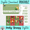Christmas Superheroes Printable Planner Stickers PNG Digital Download Monthly Kit